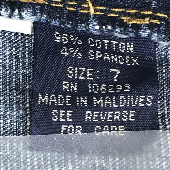 Angels Flare Leg Jeans 7 Juniors Blue Medium Wash - Picture 7 of 8